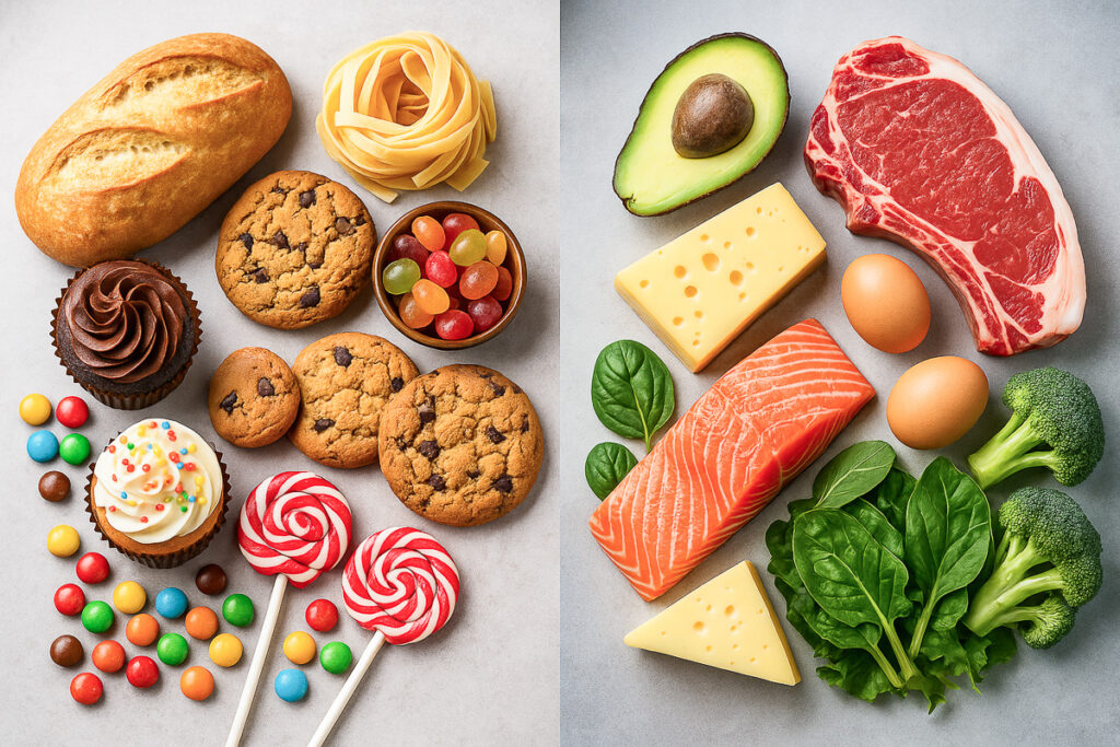 carbohidrati versus alimente lchf keto